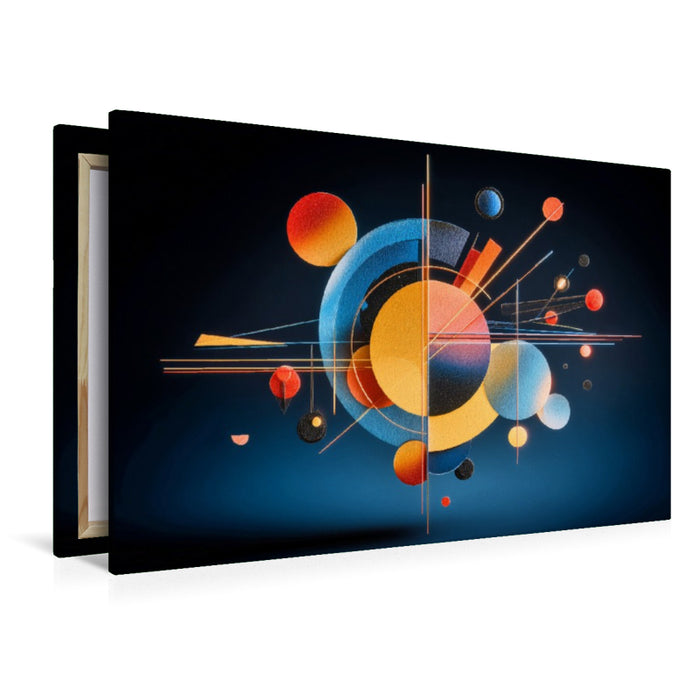 Premium Textil-Leinwand Ein Motiv aus dem Kalender Design trifft Zeit