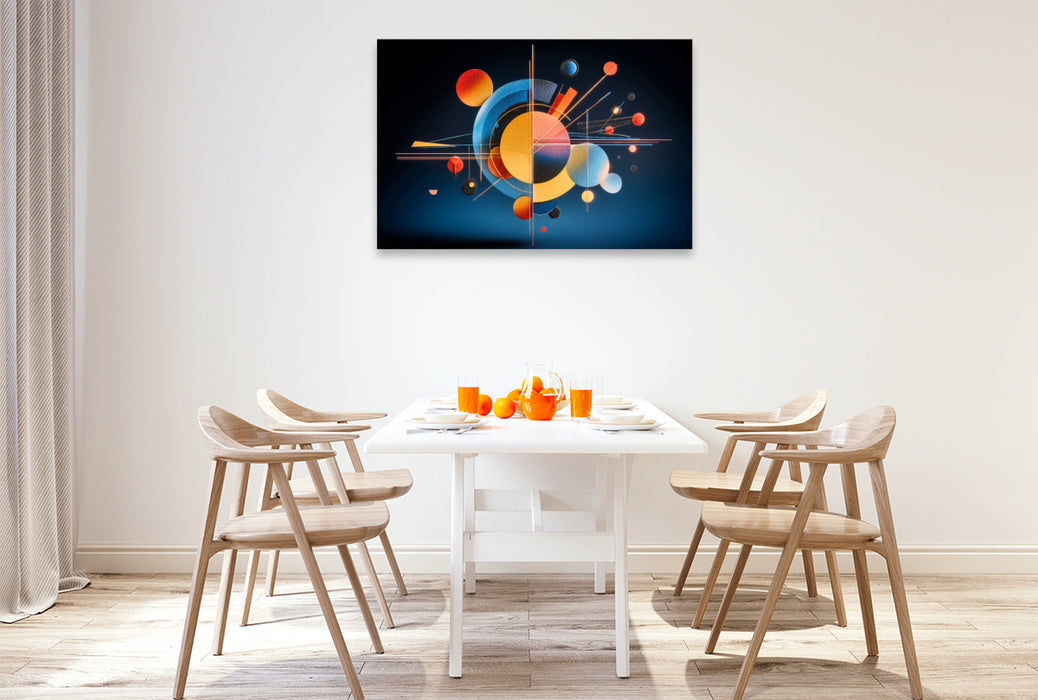 Premium Textil-Leinwand Ein Motiv aus dem Kalender Design trifft Zeit