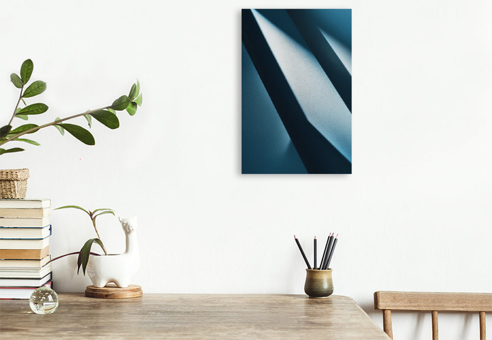 Premium Textil-Leinwand Weniger ist mehr und schöner