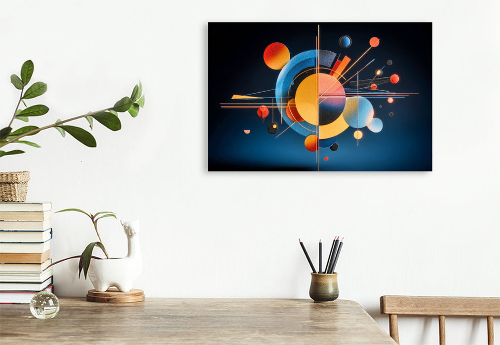 Premium Textil-Leinwand Ein Motiv aus dem Kalender Design trifft Zeit