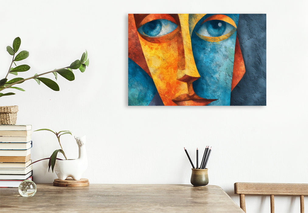 Premium Textil-Leinwand Picasso-Cubismus