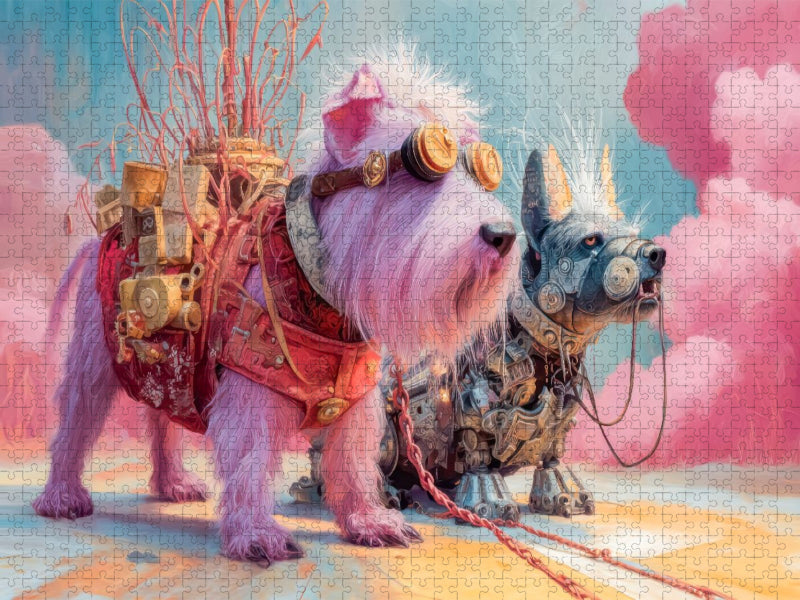 Punkerhunde - CALVENDO Foto-Puzzle'