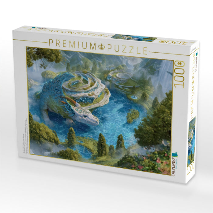 Fantasiekreaturen am Wasser - CALVENDO Foto-Puzzle'