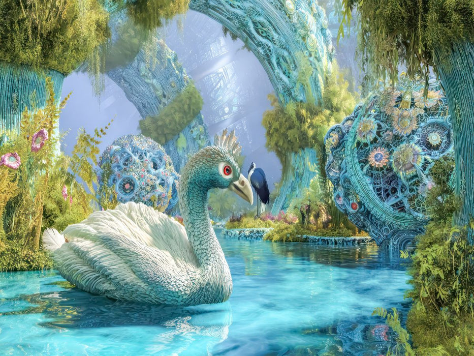 Fantasiekreaturen am Wasser - CALVENDO Foto-Puzzle'