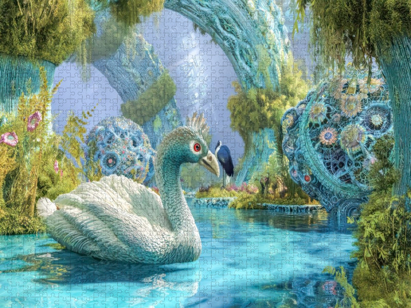 Fantasiekreaturen am Wasser - CALVENDO Foto-Puzzle'