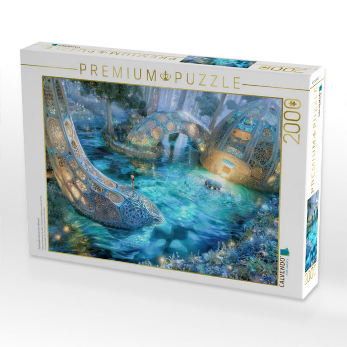 Fantasiekreaturen am Wasser - CALVENDO Foto-Puzzle'