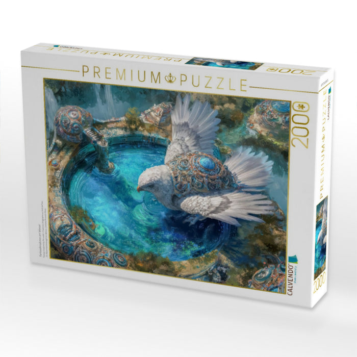 Fantasiekreaturen am Wasser - CALVENDO Foto-Puzzle'