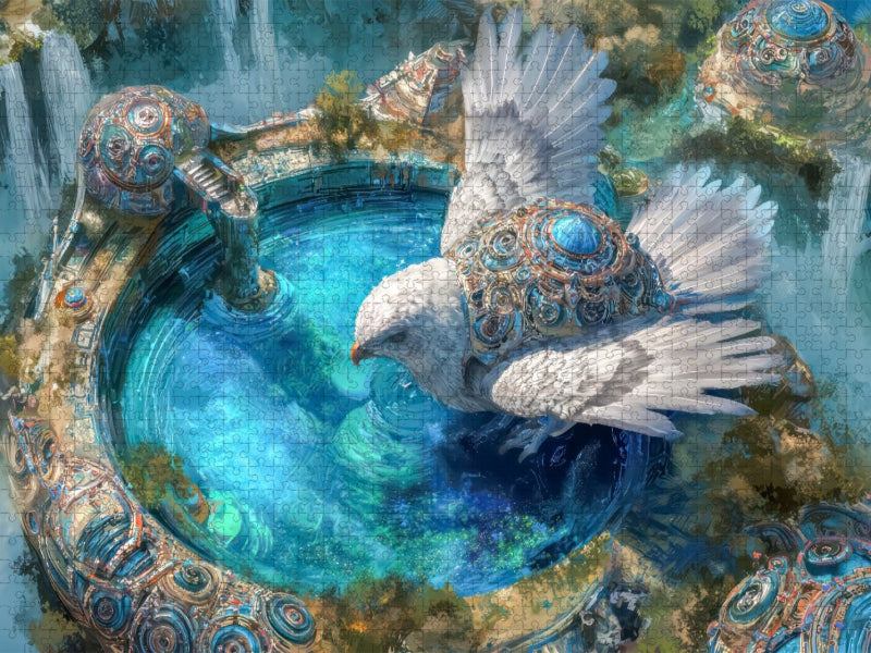 Fantasiekreaturen am Wasser - CALVENDO Foto-Puzzle'