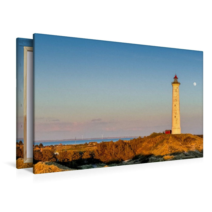 Premium Textil-Leinwand Leuchtturm Lyngvig Fyr