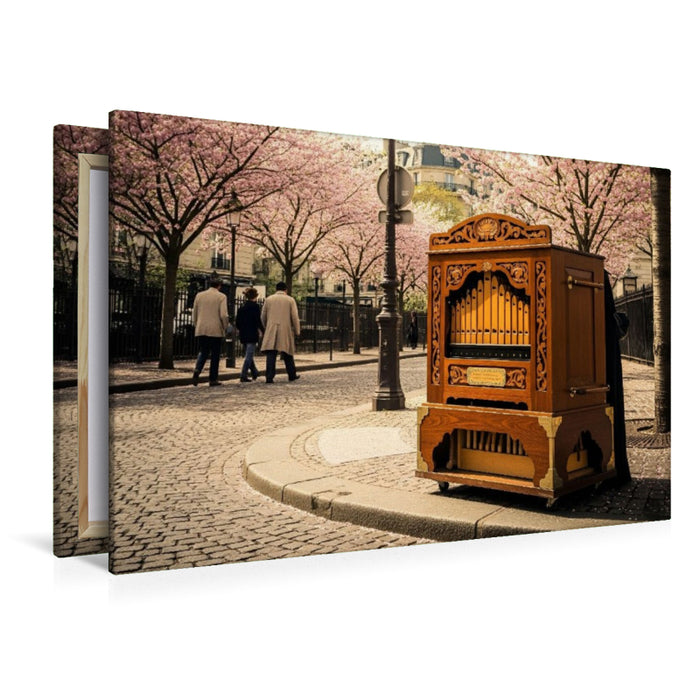 Premium Textil-Leinwand Frühlingsträume in Paris