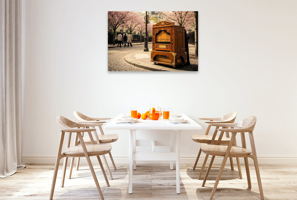 Premium Textil-Leinwand Frühlingsträume in Paris