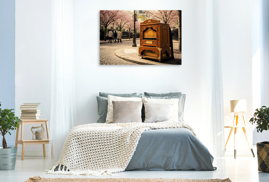 Premium Textil-Leinwand Frühlingsträume in Paris