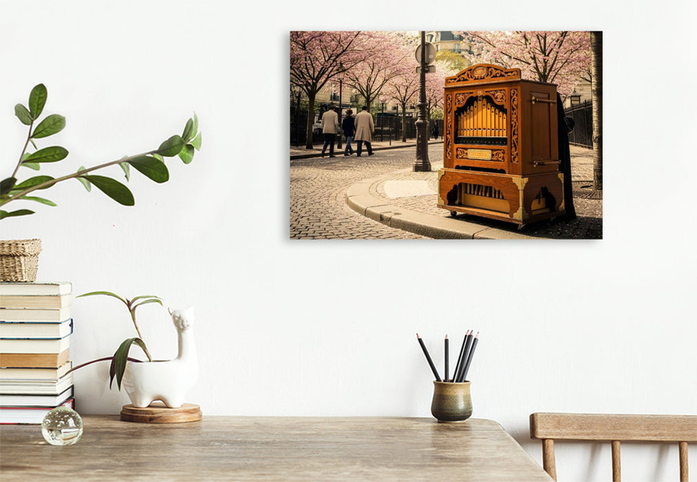 Premium Textil-Leinwand Frühlingsträume in Paris