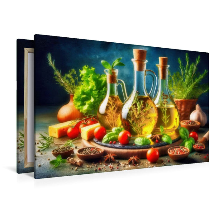 Premium Textil-Leinwand Bring den Süden auf deinen Teller.