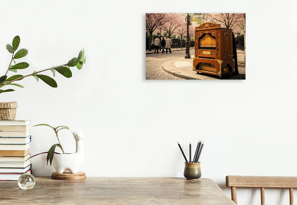 Premium Textil-Leinwand Frühlingsträume in Paris