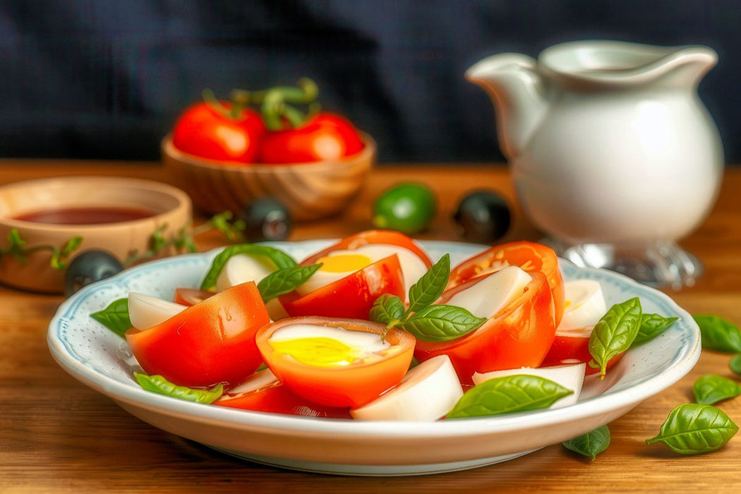 Premium Textil-Leinwand Wo Oliven flüstern und Kräuter tanzen.