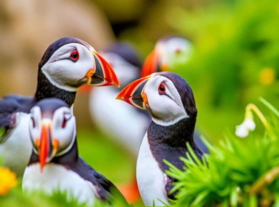 Mit der Eleganz eines Papageientauchers. - CALVENDO Foto-Puzzle'