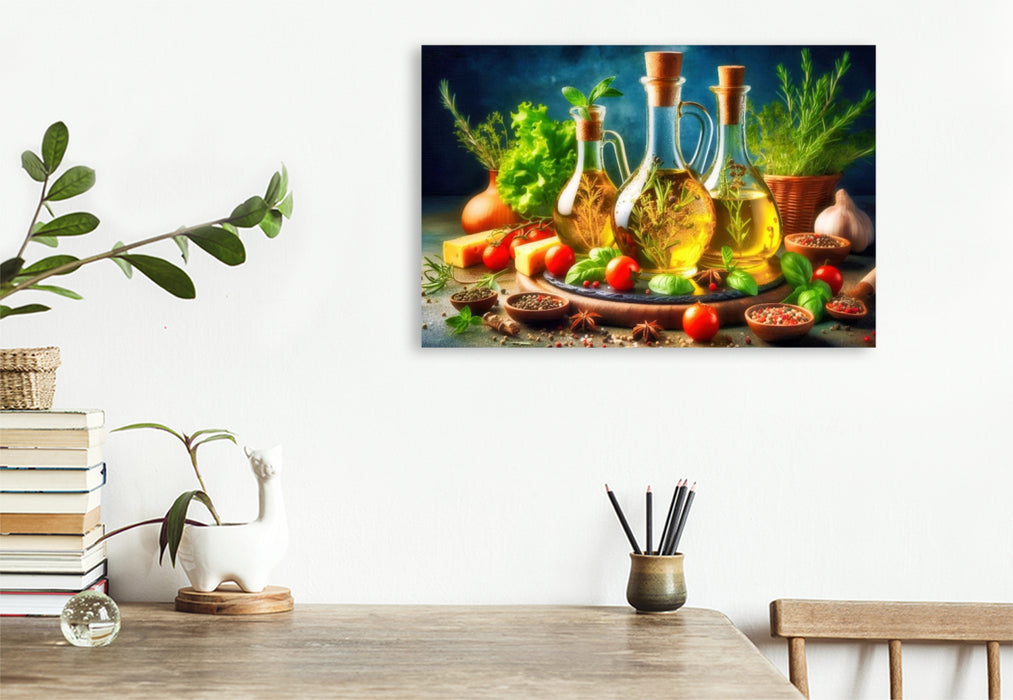 Premium Textil-Leinwand Bring den Süden auf deinen Teller.