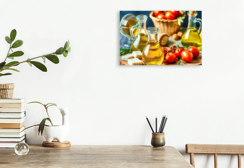 Premium Textil-Leinwand Mediterraner Genuss. Reines Öl. Null Kompromisse.