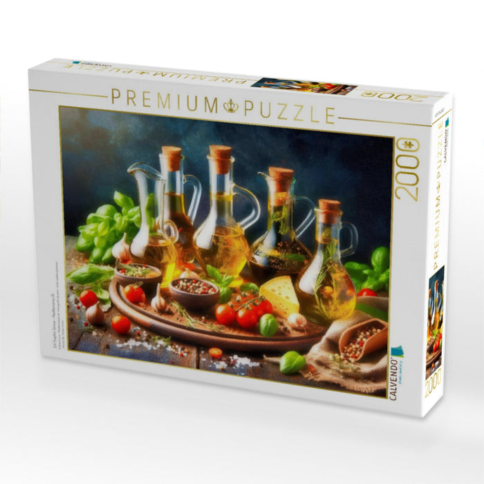 Ein Tropfen Sonne – Mediterranes Öl. - CALVENDO Foto-Puzzle'