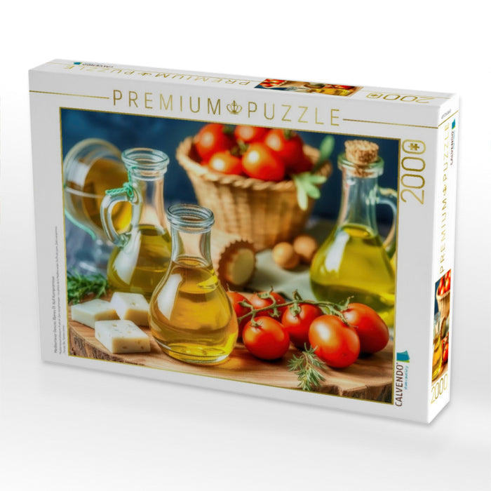 Mediterraner Genuss. Reines Öl. Null Kompromisse. - CALVENDO Foto-Puzzle'