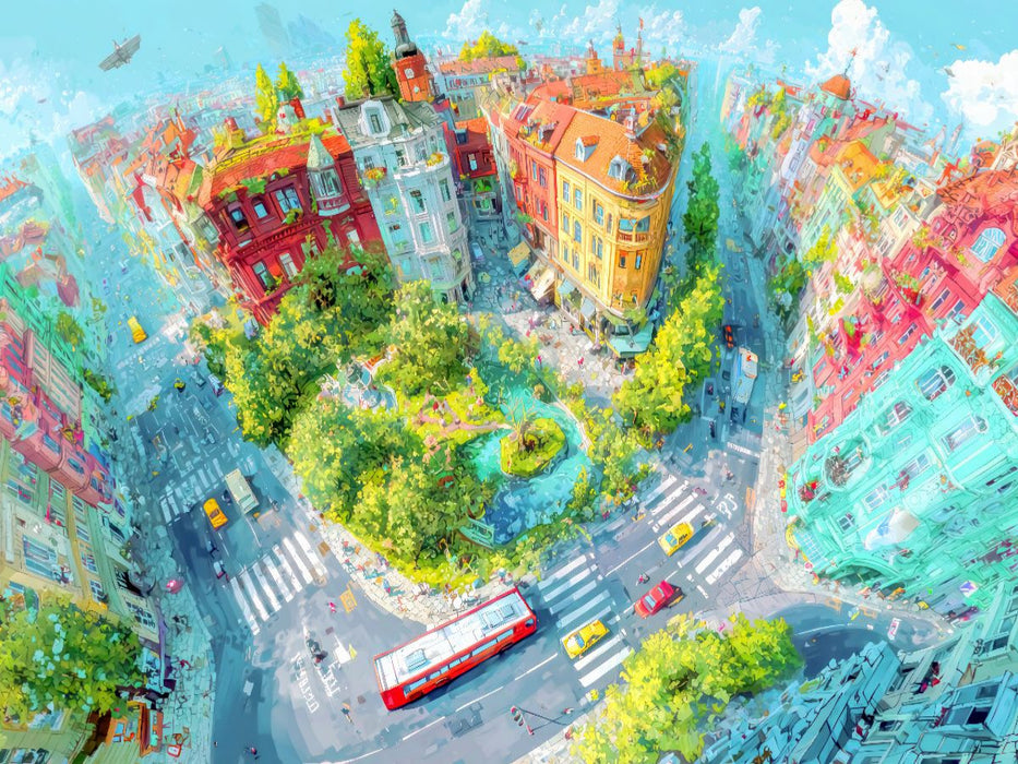 Eine liebenswerte Stadt - CALVENDO Foto-Puzzle'