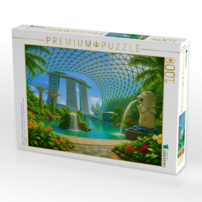 Singapur - Malaysia - verschiedene Sehenswürdigkeiten kombiniert - CALVENDO Foto-Puzzle'