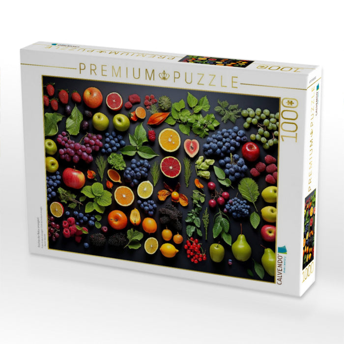 Früchte der Natur arrangiert - CALVENDO Foto-Puzzle'