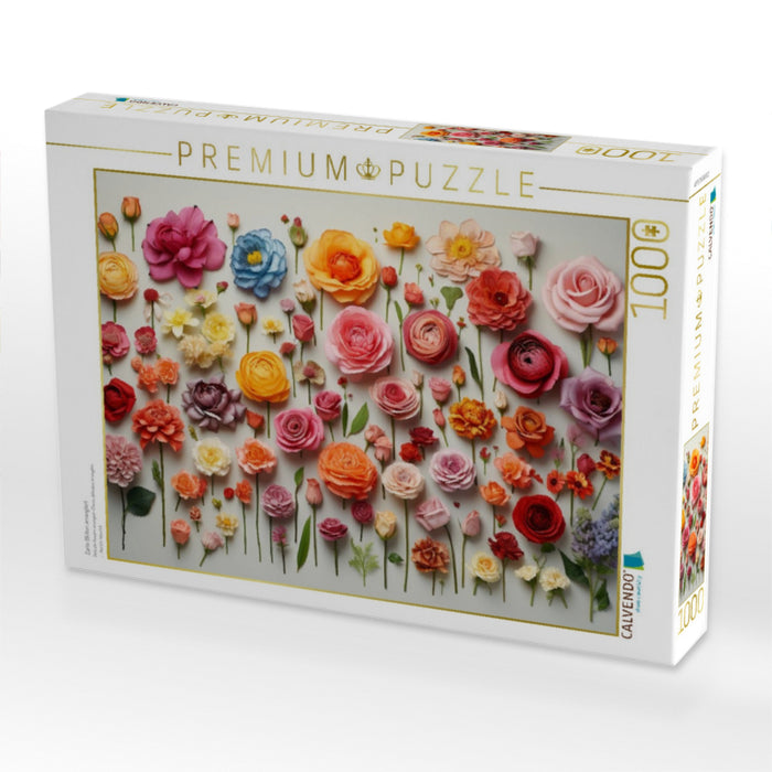 Zarte Blüten arrangiert - CALVENDO Foto-Puzzle'