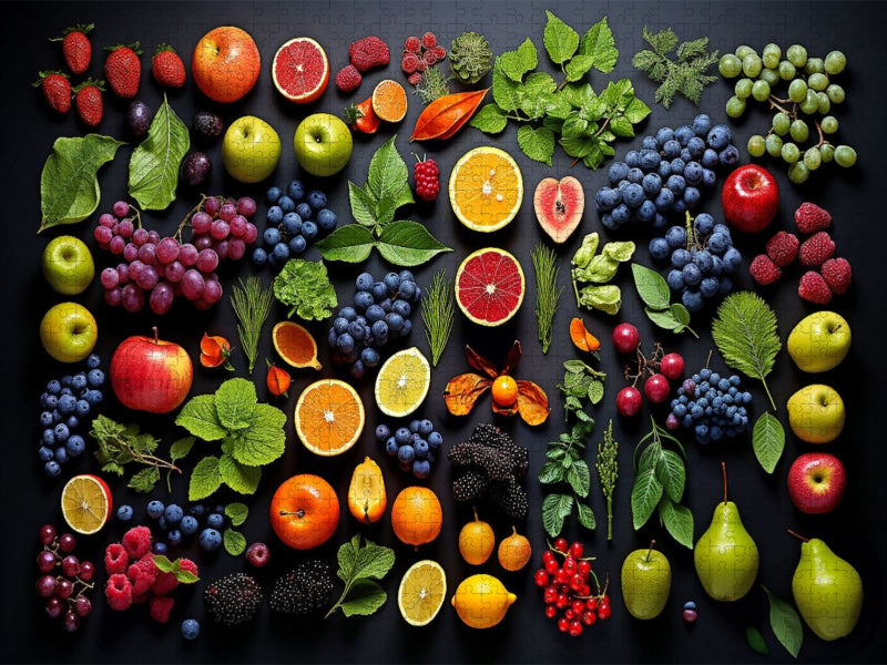 Früchte der Natur arrangiert - CALVENDO Foto-Puzzle'