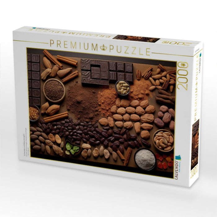 Schokolade und Kakao arrangiert - CALVENDO Foto-Puzzle'