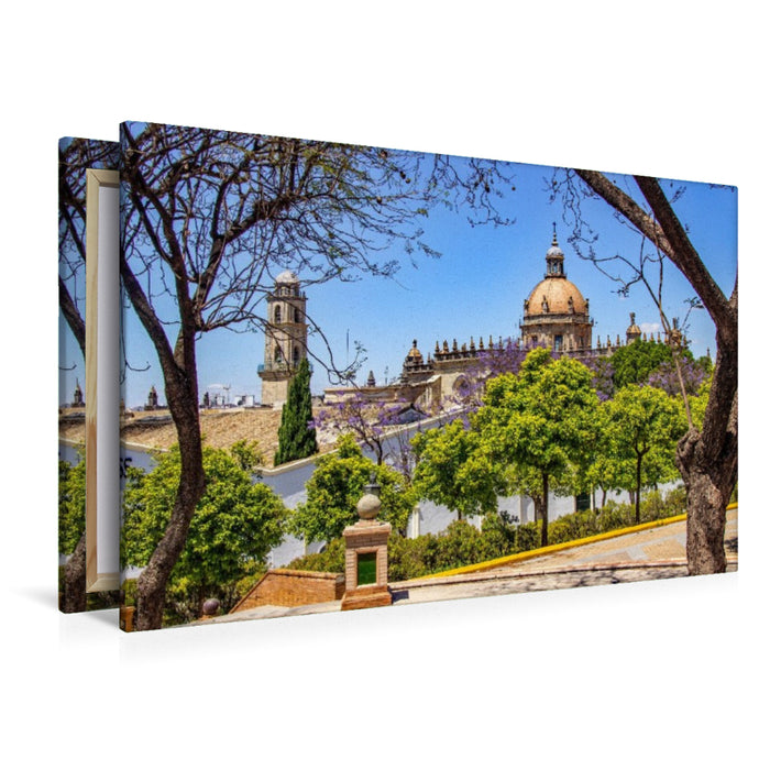 Premium Textil-Leinwand Die Kathedrale von Jerez de la Frontera