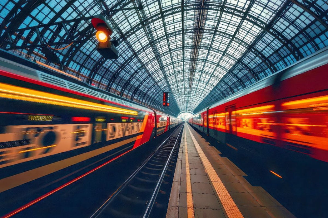 Premium Textil-Leinwand Ein Motiv aus dem Kalender Züge in Bewegung