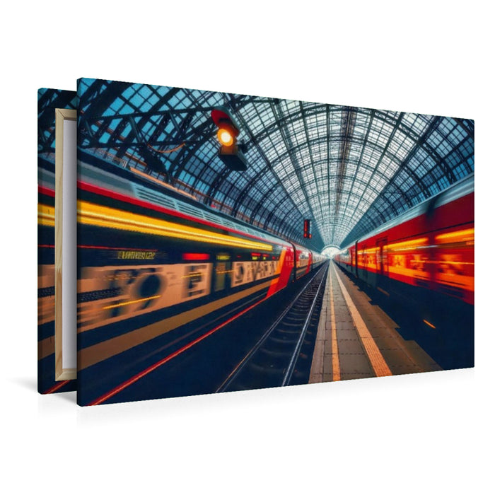 Premium Textil-Leinwand Ein Motiv aus dem Kalender Züge in Bewegung