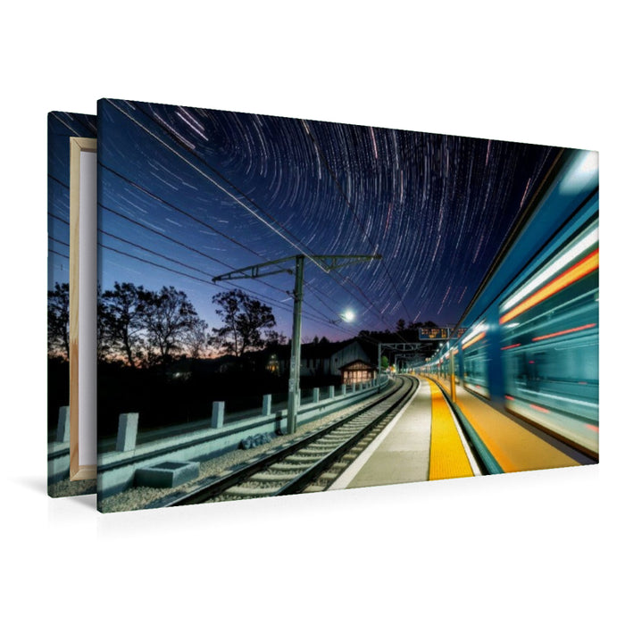 Premium Textil-Leinwand Groß. Mobil. Unübersehbar. Bewegung auf Rädern.