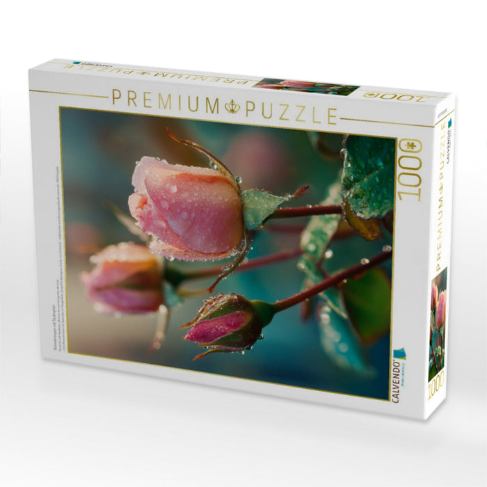 Rosenknospen mit Tautropfen - CALVENDO Foto-Puzzle'