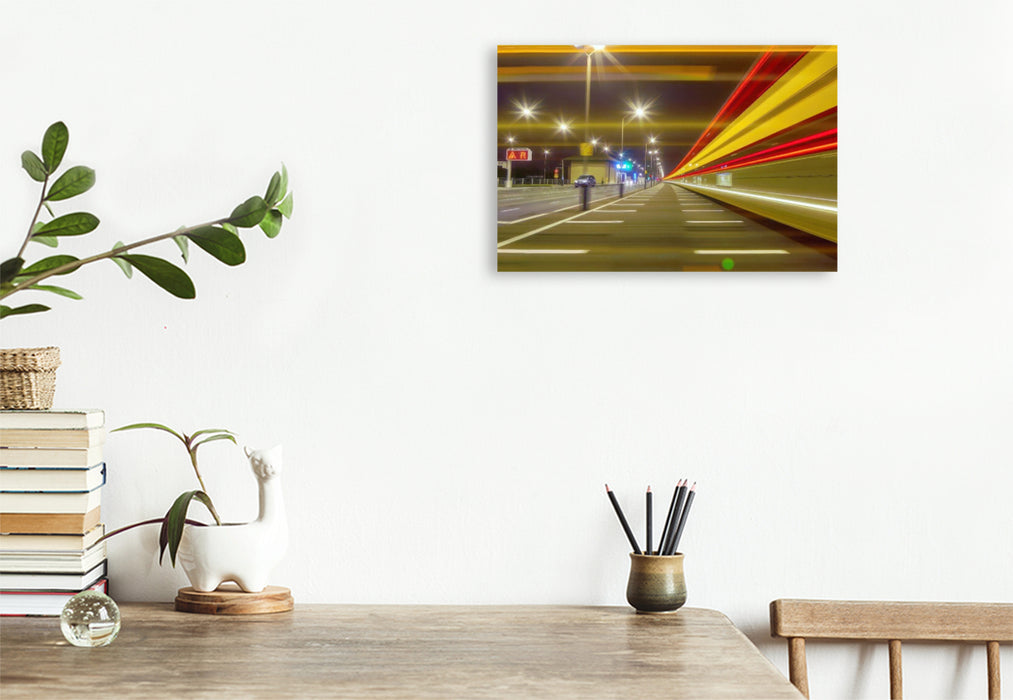 Premium Textil-Leinwand Wo Bewegung Zukunft schafft.