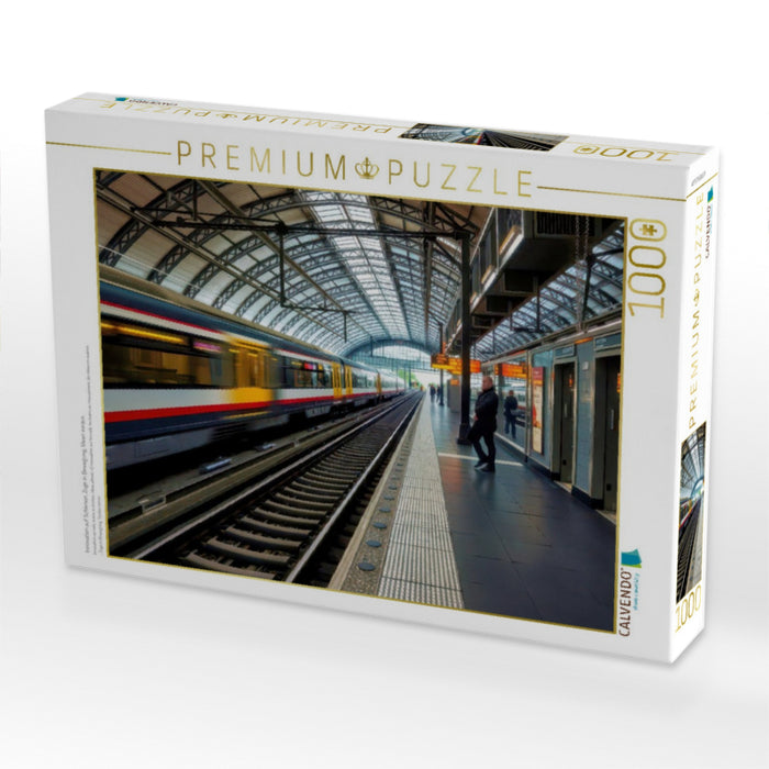 Innovation auf Schienen, Züge in Bewegung, Ideen voraus. - CALVENDO Foto-Puzzle'