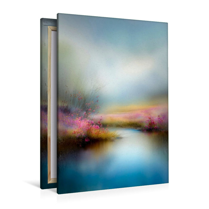 Premium Textil-Leinwand Ein Pfad aus Wasser – wo das Licht tanzt und die Zeit innehält