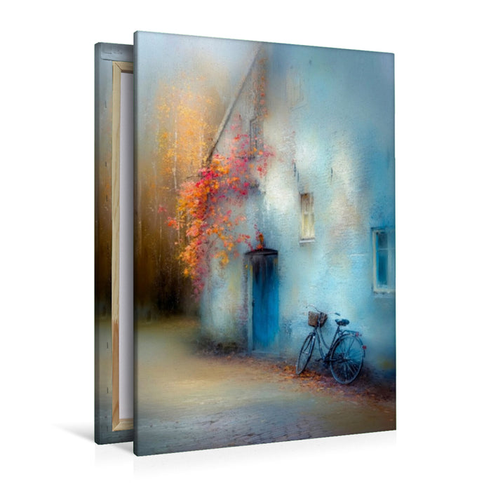 Premium Textil-Leinwand Ein Hauch von Leben – Geschichten, die an Wänden verweilen