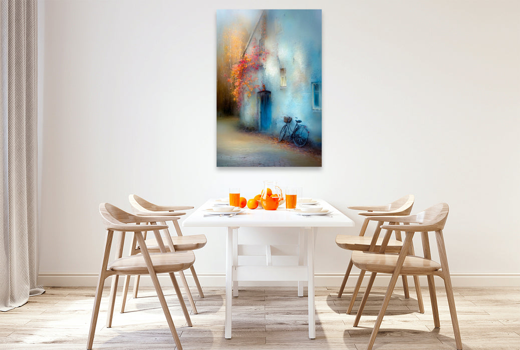 Premium Textil-Leinwand Ein Hauch von Leben – Geschichten, die an Wänden verweilen