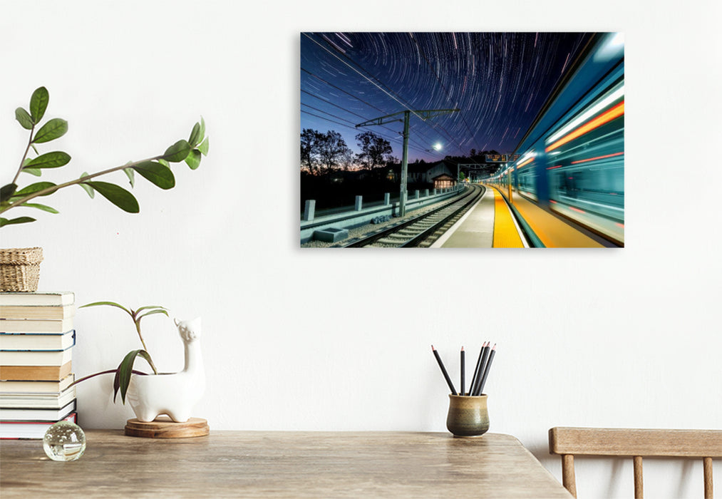 Premium Textil-Leinwand Groß. Mobil. Unübersehbar. Bewegung auf Rädern.