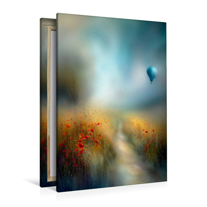 Premium Textil-Leinwand Schweben über Farben – als würde der Himmel selbst träumen