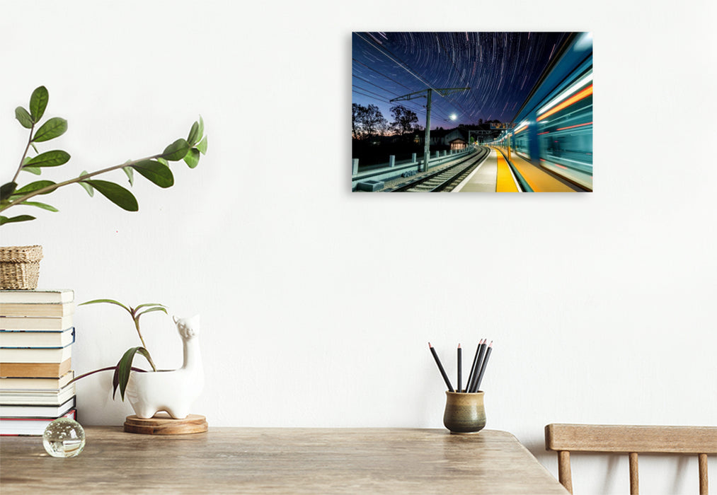 Premium Textil-Leinwand Groß. Mobil. Unübersehbar. Bewegung auf Rädern.