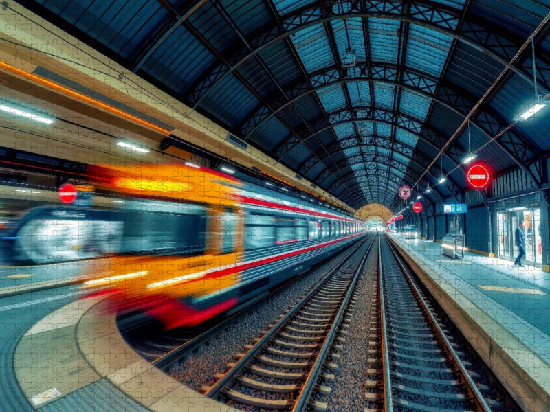 Leben das nicht stehen bleibt, sichtbar in Bewegung. - CALVENDO Foto-Puzzle'