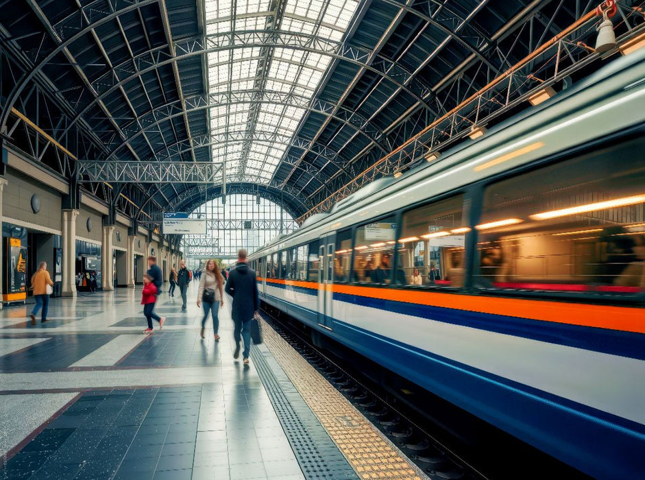 Immer in Fahrt, Züge in Bewegung. - CALVENDO Foto-Puzzle'