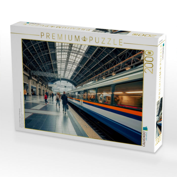 Immer in Fahrt, Züge in Bewegung. - CALVENDO Foto-Puzzle'