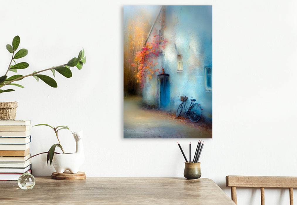 Premium Textil-Leinwand Ein Hauch von Leben – Geschichten, die an Wänden verweilen