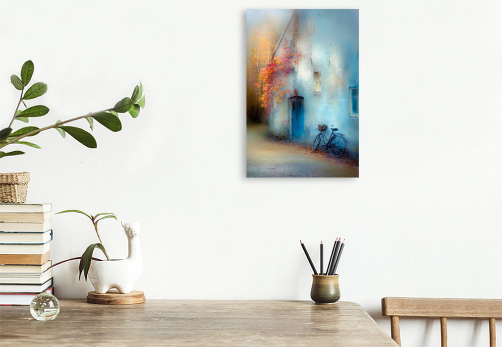 Premium Textil-Leinwand Ein Hauch von Leben – Geschichten, die an Wänden verweilen