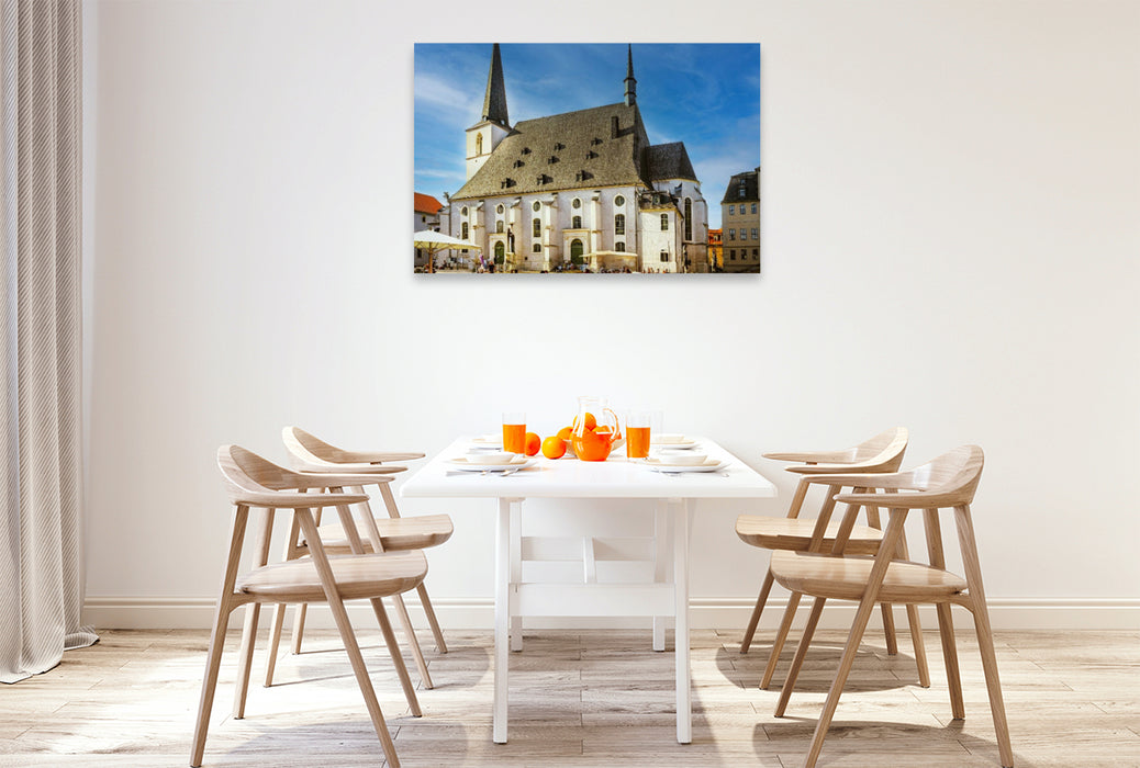 Premium Textil-Leinwand Stadtkirche St. Peter und Paul